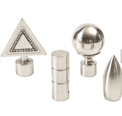 Factory Direct Curtain Accessories Pole Finials Arrow Curtain Rod Finials Aluminium Curtain Rod Set