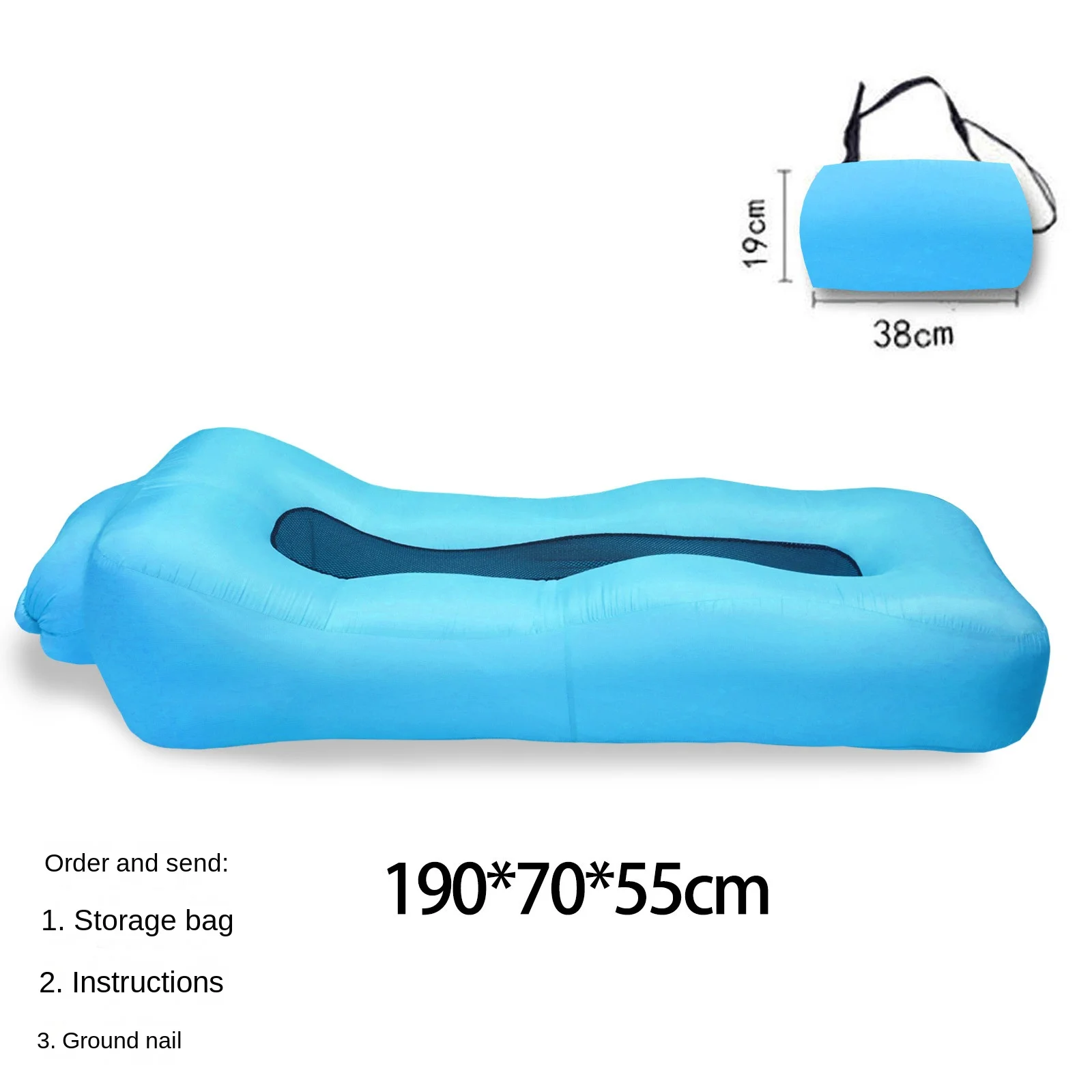 Amphibious High-quality Portable Waterproof Inflatable Sofa Bed Lounge Chair