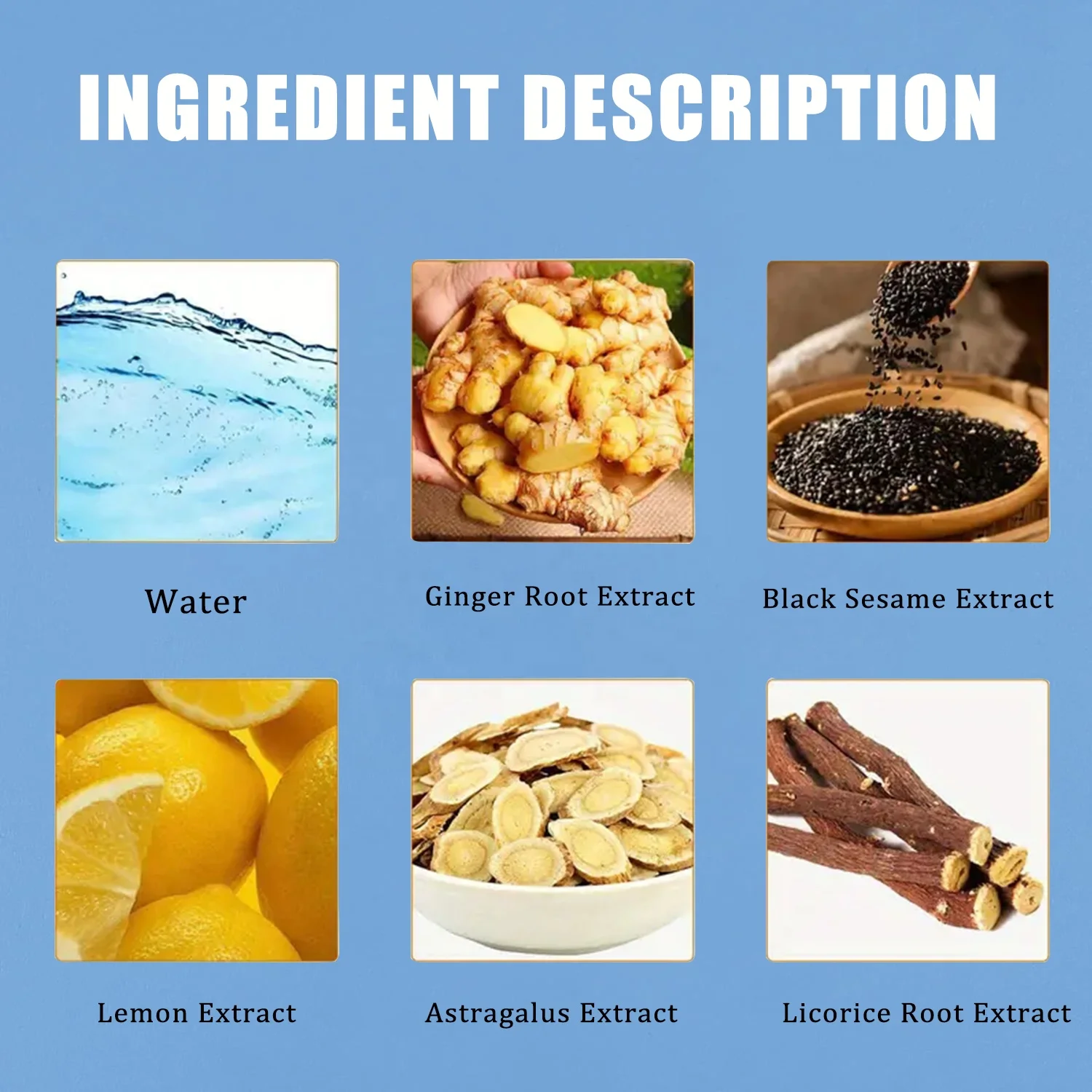 Anti Dandruff Shampoo Astragalus Licorice Root Psoriasis Seborrheic Dermatitis Scalp Treatment Care Organic Black Hair Shampoo