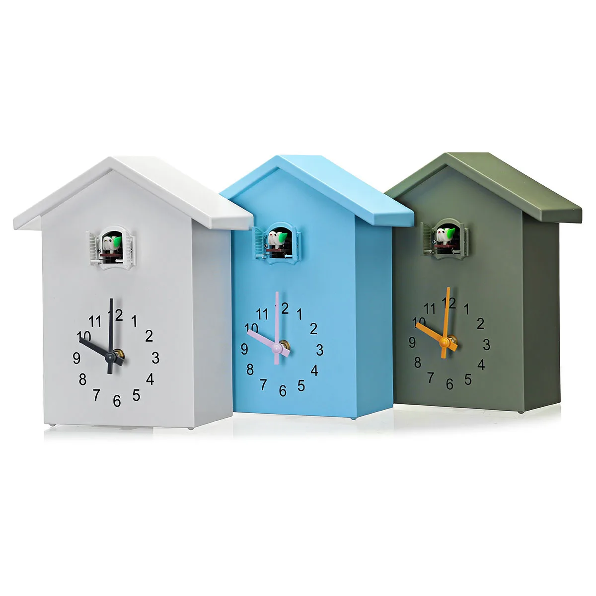 Modern Bird Cuckoo Quartz Wall Clock Home Living Room Horologe Clocks Timer Office Home Decoration Gifts Hanging Watch 20x25cm