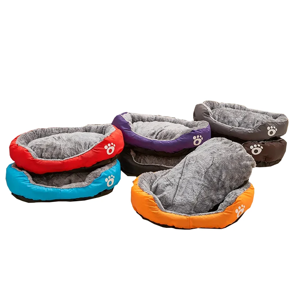 Pink fleece pet cot pet beds & accessories for cats faux fur