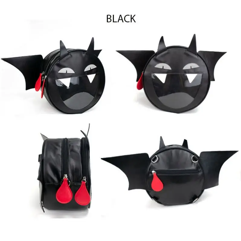 Custom Manufacturer Pin Display  Pu Leather Round cat Shape Crossbody Kawaii shoulder Ita Backpack bag For Girls