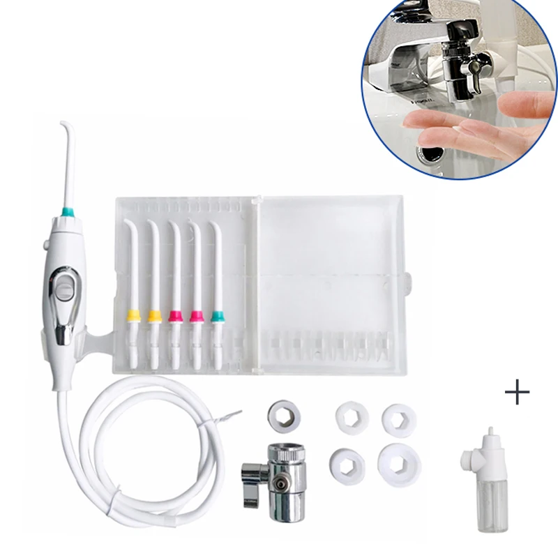 most sold product water flosser faucet dental irrigator tooth dental water pick pump water faucet mouth cleaner