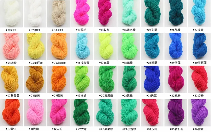 Wholesale 100% Acrylic 4-ply 10s Blended Knitting Yarn