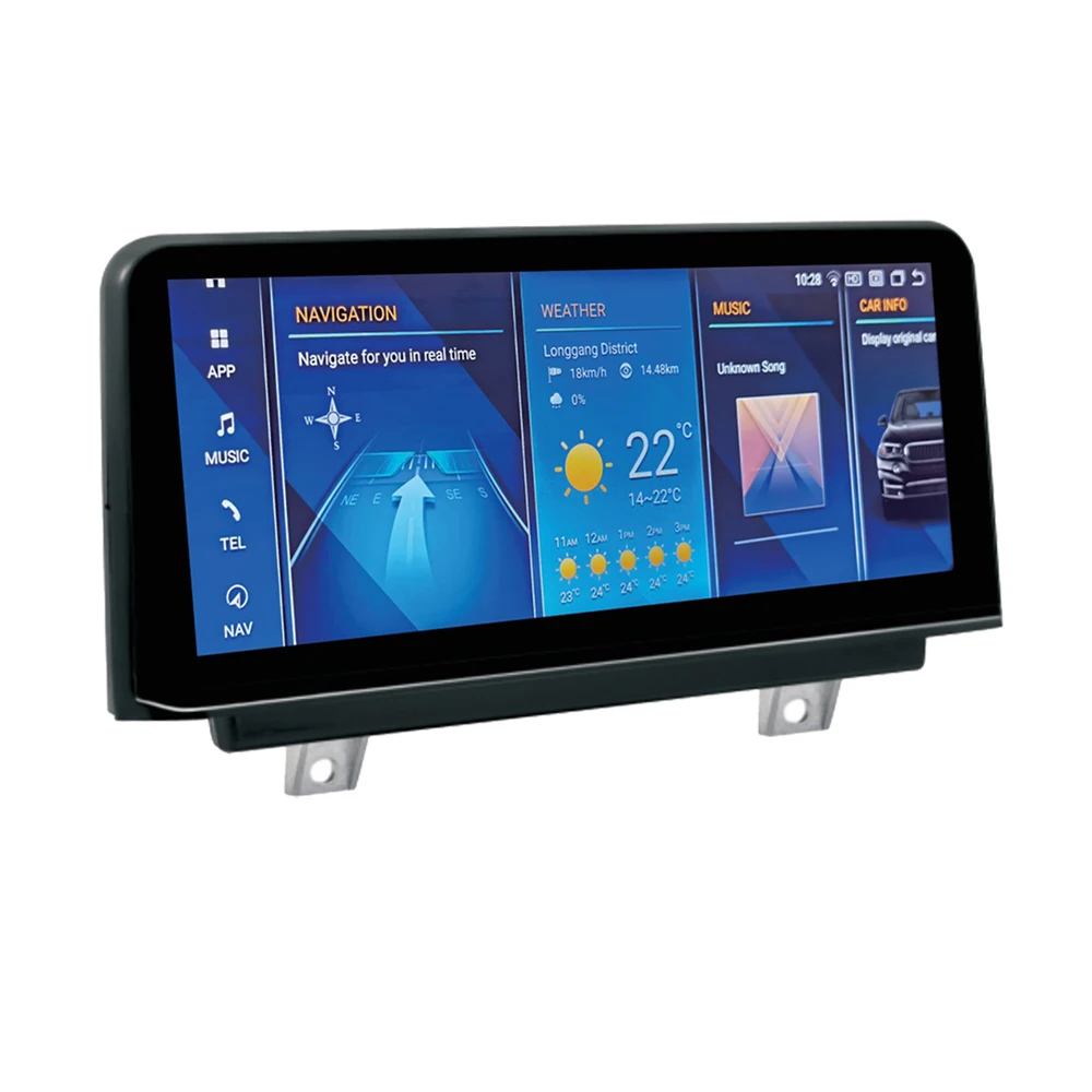 Wireless Carplay 2Din Android 10 Car Multimedia Player  For BMW 1/2 /3/4 Series 2018 EVO 10.25' Touch Screen LCD Display