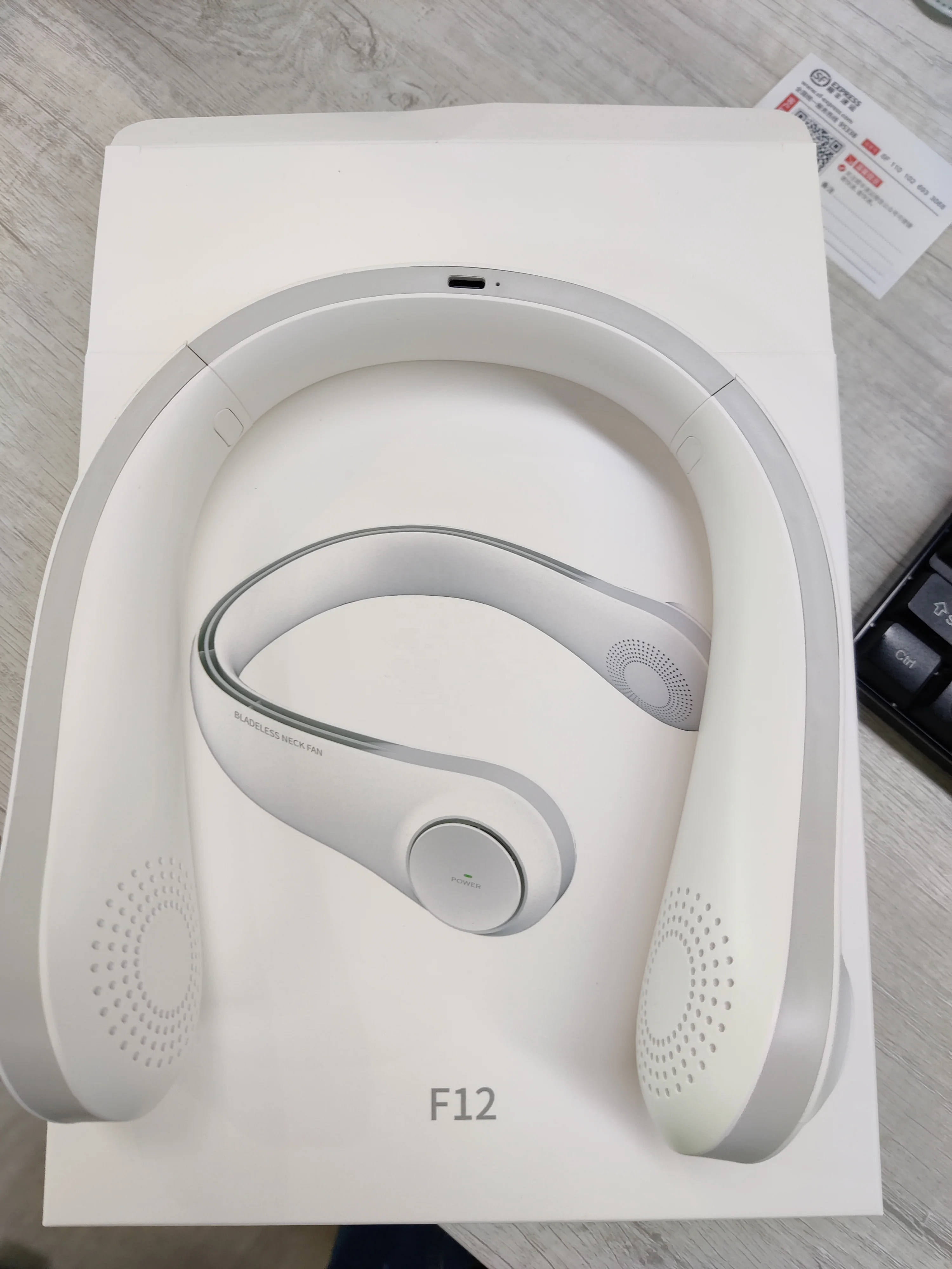 2400mah battery popular in Korea portable neck fan usb