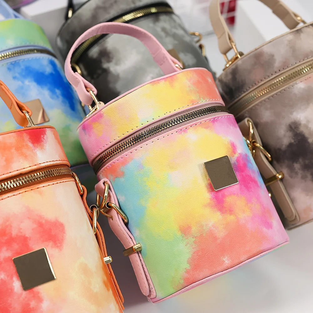  Summer New Trends 2021 Handbags Graffiti Bucket Bags Designer Famous Brands Purses For Women