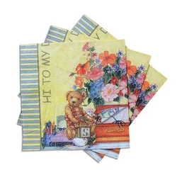 2 Слойная или 3 слоя стол художественный дизайн печати салфетка бумажная для декупажа