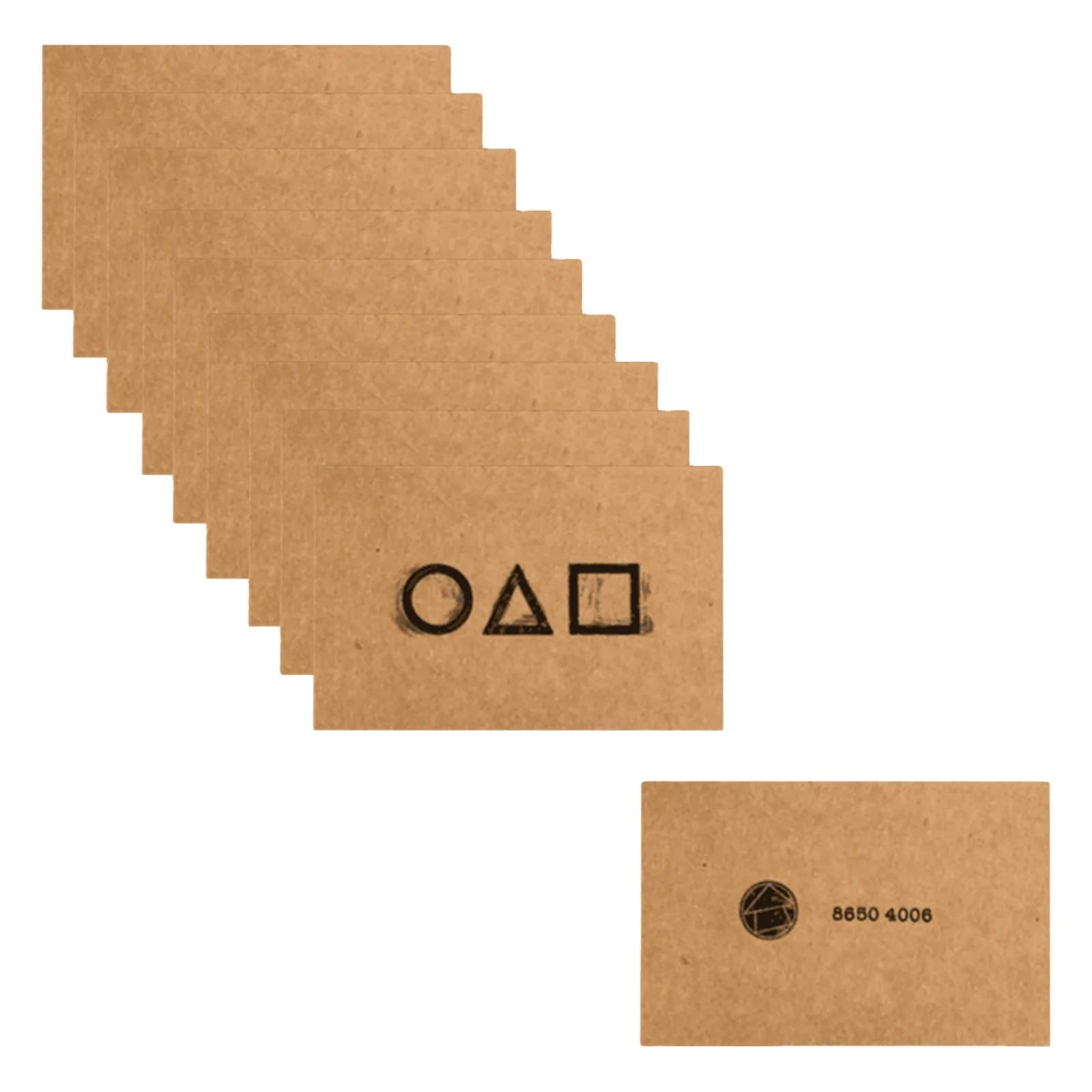 Korean TV squid game latest peripheral toy squid game sticker invitation card set squid game cards