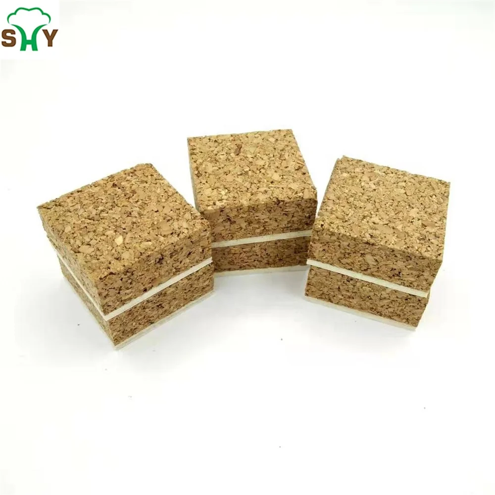 35*35*14+2MM Square Self-adhesive Protection Spacers Glass Protection Foam Separato Cork Pads For Glass