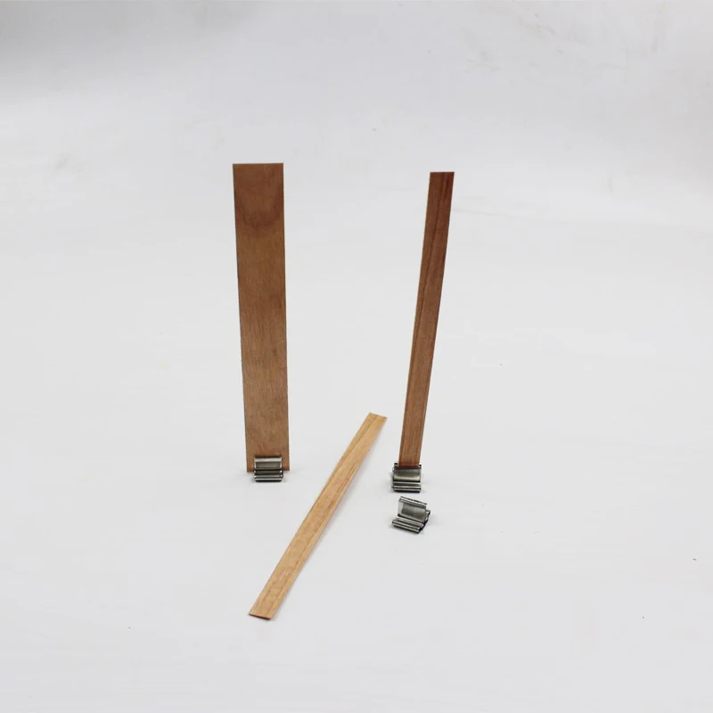Wooden Candle Wick Spiral Booster Wicks Crackling Wick for Larger Diameter Wax Containers Special for Soy Wax