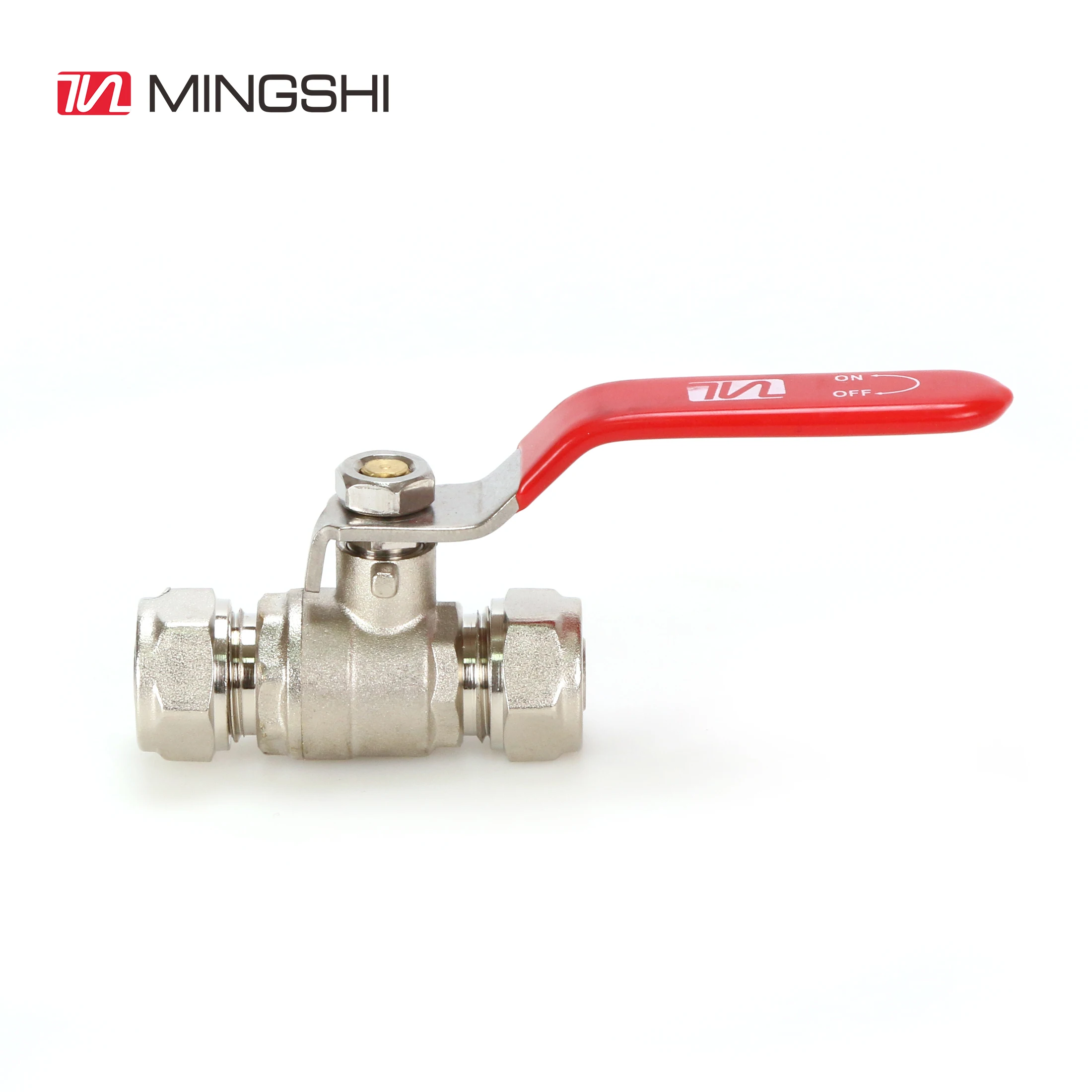 High Quality Brass Ball Valve Water Gas Pipe Fitting Valve Nickel Plating Compression Valve