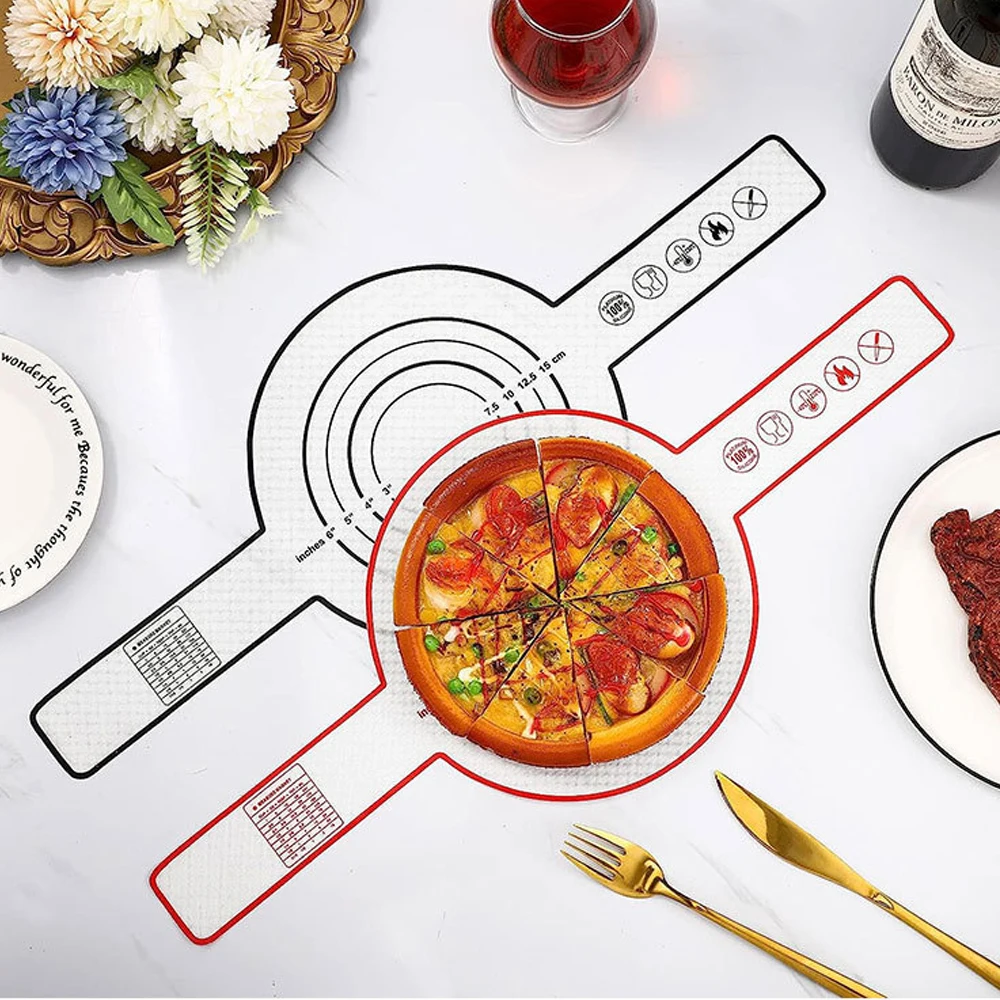 Kitchen Silicone Mat Sets Baking Mat Dutch Oven Bread Sling Liner Food Safe Long Handle Non-stick Cooking Silicone 4 Per Kit