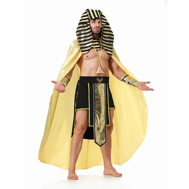 Halloween Costume Adult Egyptian Costume Cosplay Male Egyptian Pharaoh Costume