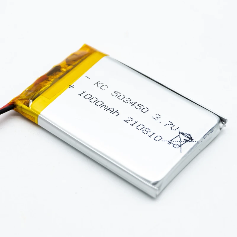 Li полимерный аккумулятор 3.7v1000mAh 503450 Липовая батарея полимерная литий-ионная аккумуляторная литий-полимерная Shenzhen Kamcy для жизни