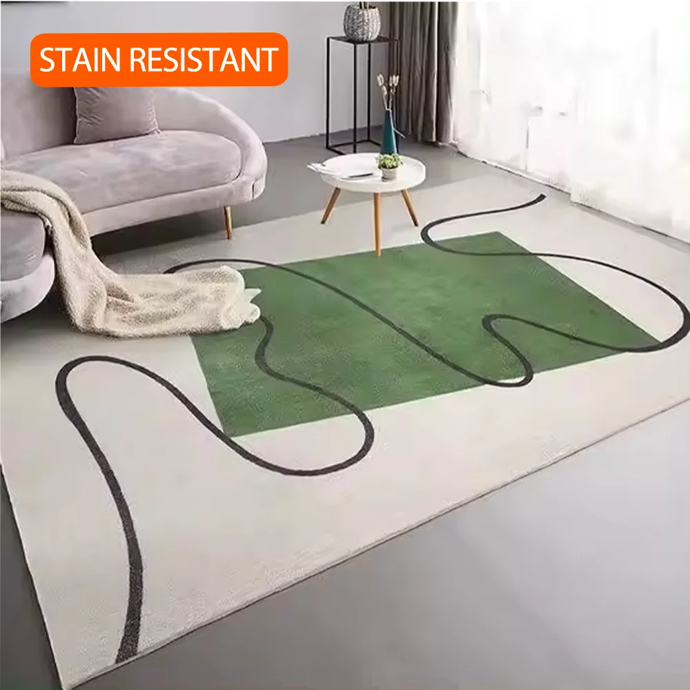 Factory Direct Sale Custom Modern Nylon Machine 3D Printed Rugs Non Slip Nordic Home Carpets Teppich For Living Room Bedroom