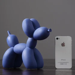 Nordic balloon dog resin dogs statue figurines animal statues home decor