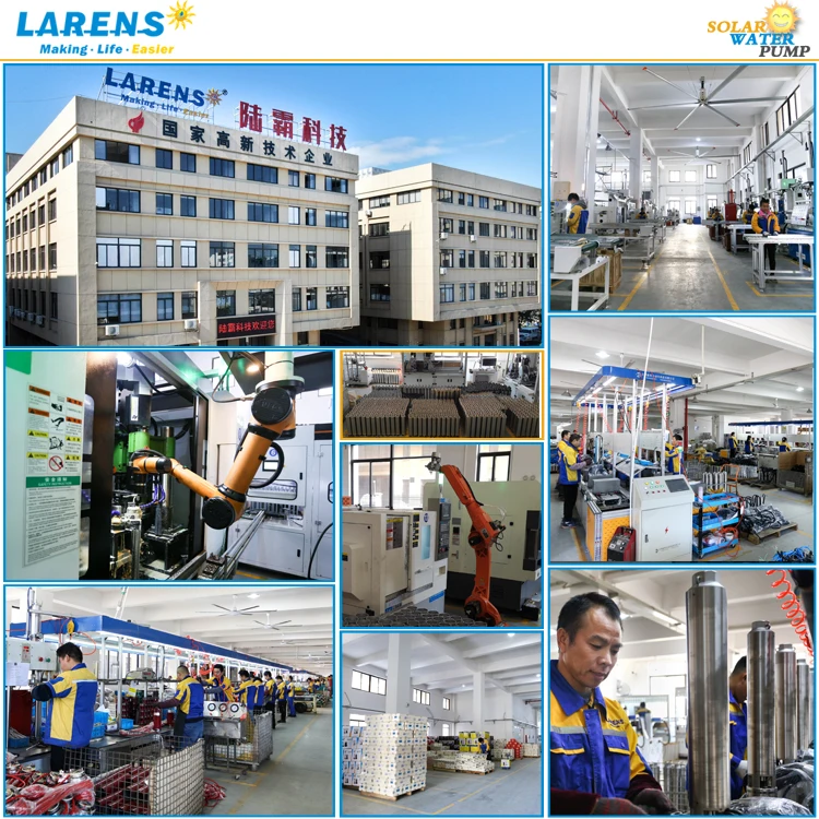 LARENS 3 Inches Plastic Impeller 2.2 kW AC DC Solar Water Pump for Agriculture Irrigation