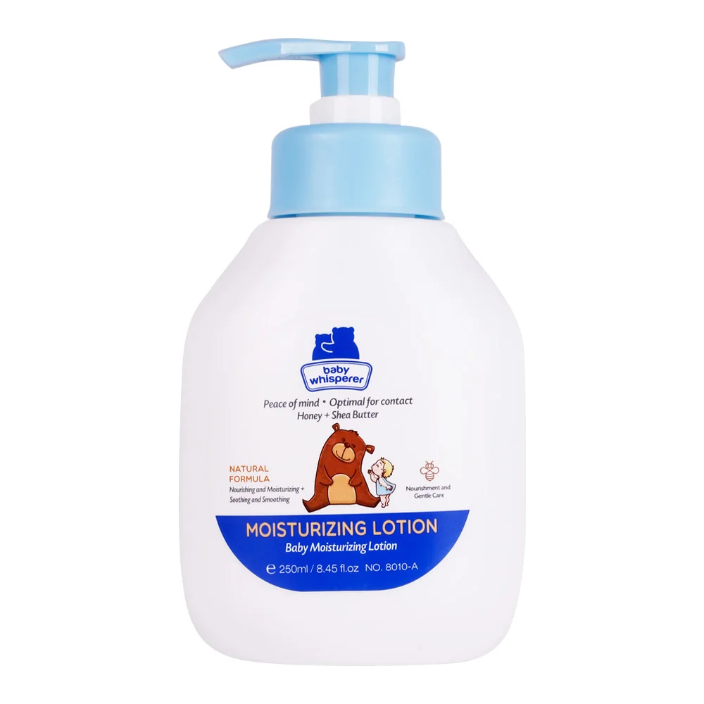 Babywhisperer 250ml oragnic baby cream body lotion with baby skin whitening lotion.
