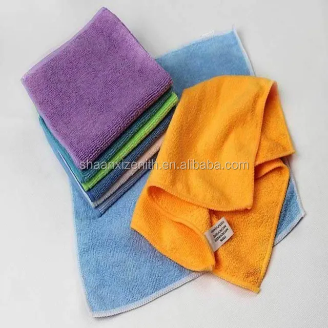 
Solid color microfiber cheap cloth towel hot sell cleaning car towel wholesale 