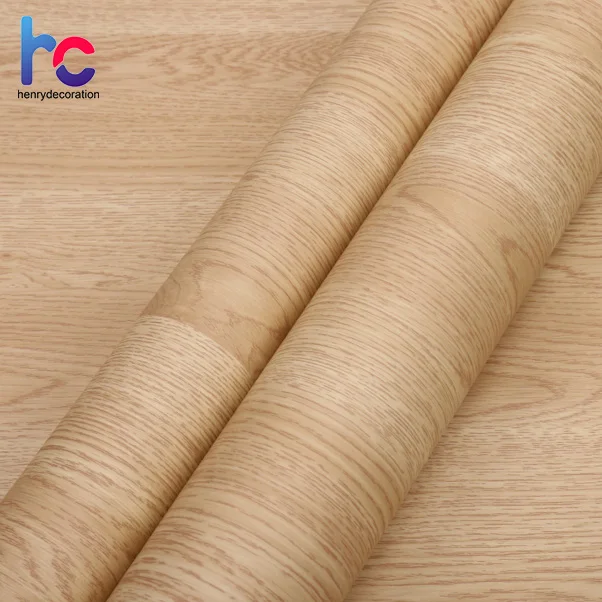 Texture Laminate Kitchen Cabinet Wrap Self Adhesive Wallpaper Wall Paper Furniture Sticker Vinyl Wood Grain PVC Film