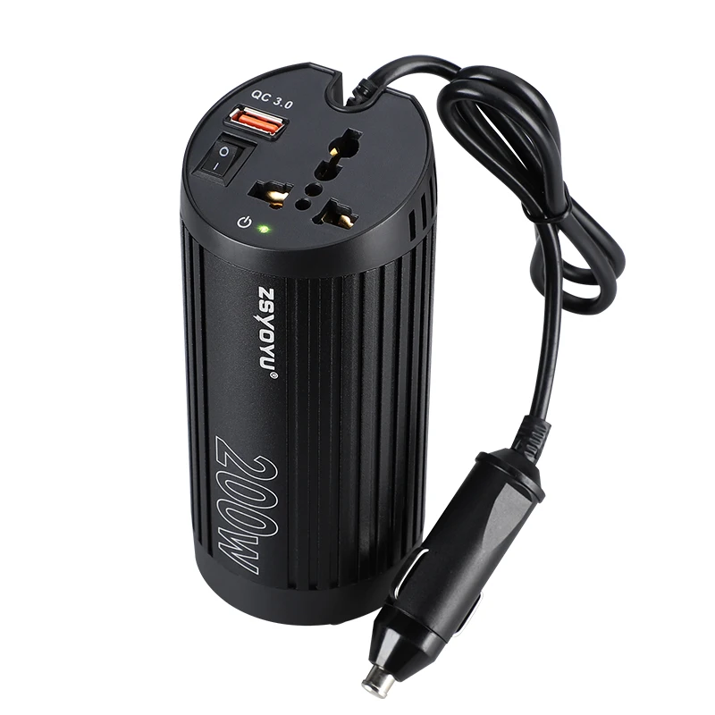 Youliang New Car Power Inverter Usb Socket 12V 220V 200W Car Power Inverter Usb With Switch