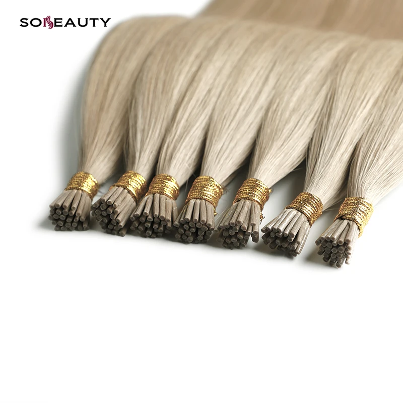 European I Tip Pre Bonded Human Hair Extension Keratin I Tip Hair for Manufacturer