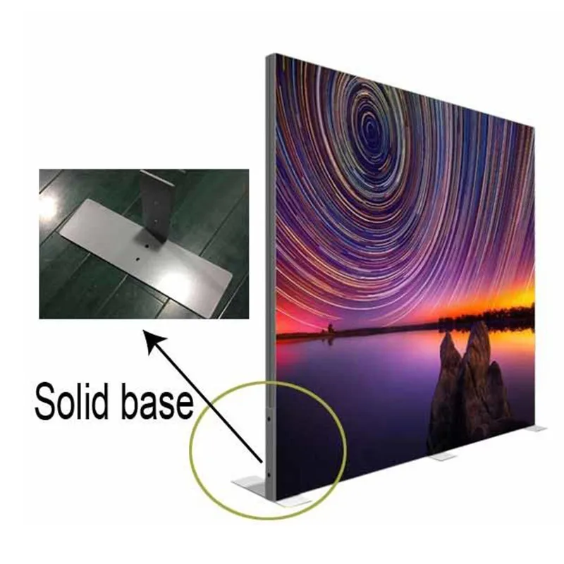 
Ultra thin frameless tension fabric display acrylic led backlit 