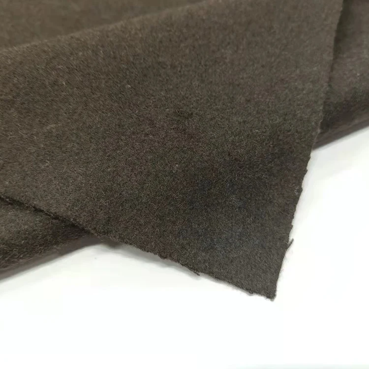In stock hot selling  Melton fabric wool nylon polyester blend 10% wool for garment