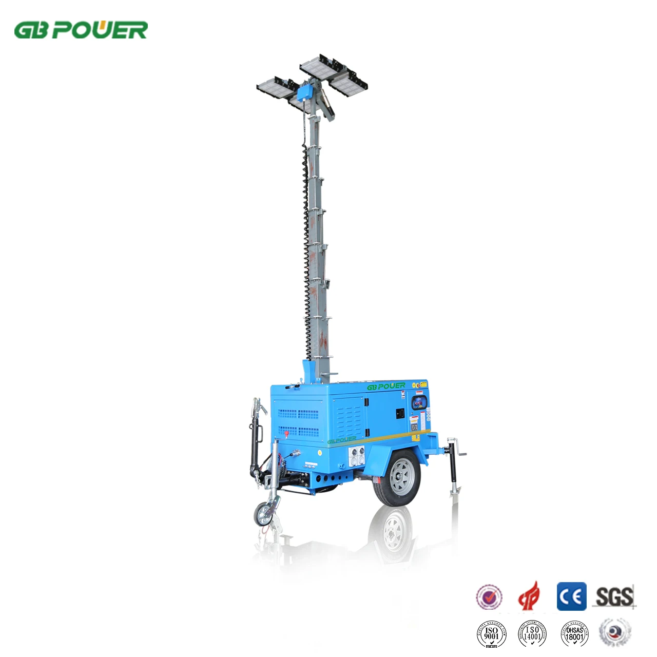 10kva perkins engine electric light tower and lighting tower manufacture