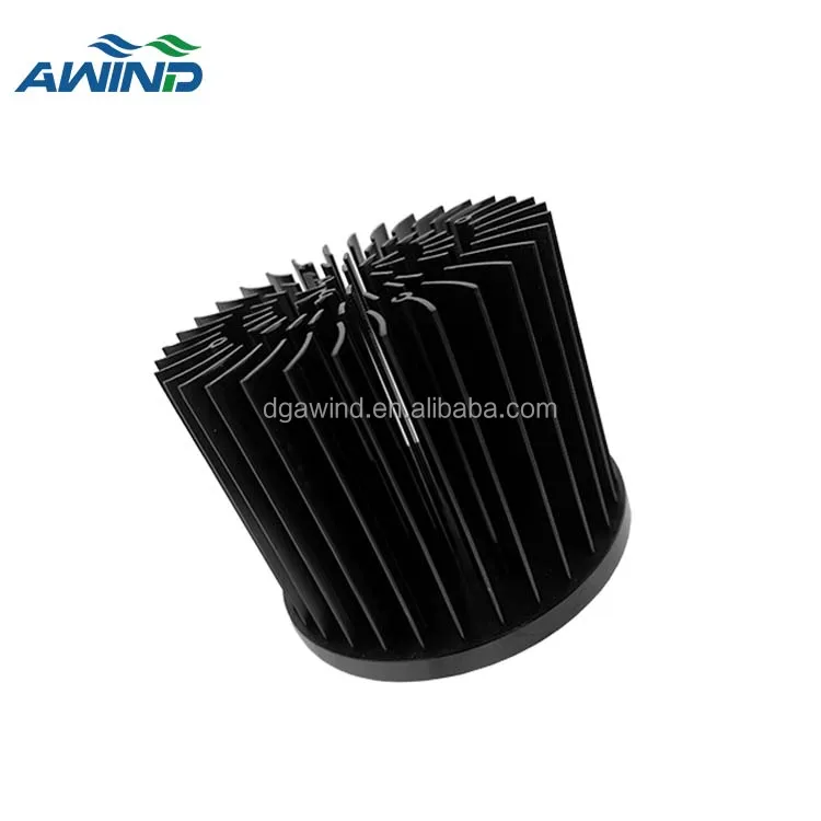 Aluminium cylindrical heat sink 90mm x 90mm heatsink 100w dissipatore di calore 100 mm for cxb3590 disipador redondo