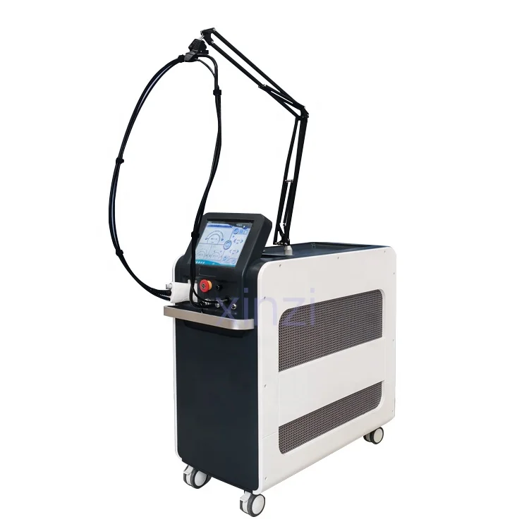 Large spot size 1.6cm 755nm/532nm/1064nm fiber laser alexandrite laser hair removal machine
