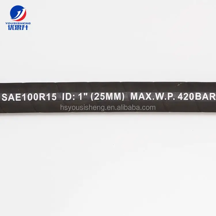 Factory hydraulic hoses, high temperature mine hose with 6 layers  fittings15