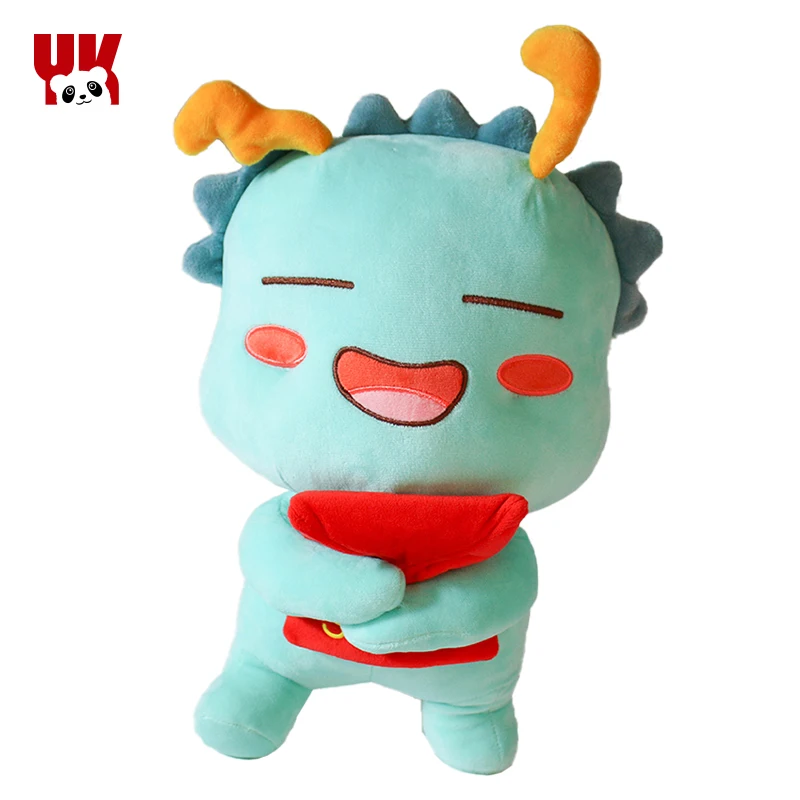 OEM custom plush toy cute dragon doll customized corporate cartoon image stuffed toy