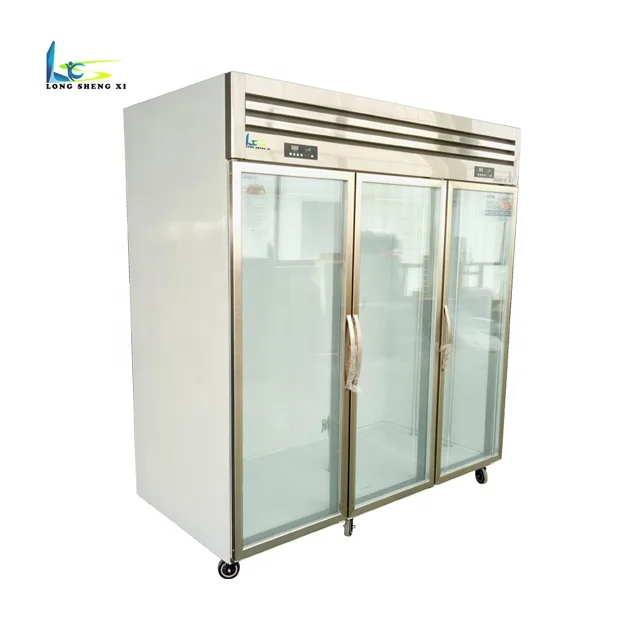 Stainless Steel glass Meat Hanging refrigerator Glass Meat Rack Fridge meat pork beef hanging refrigerated With Free Hook