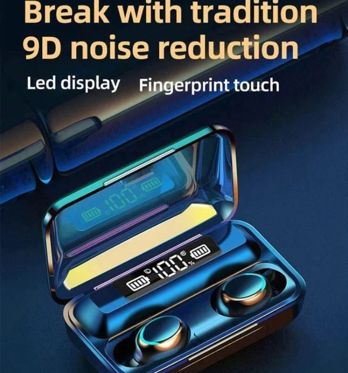 King Star Black Touch Control Earbuds