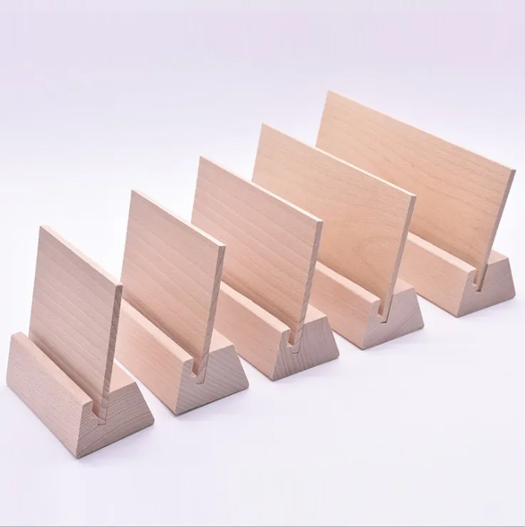 Деревянная подставка с календарем, держатель для визиток из Букового дерева, подставка для визитных карточек