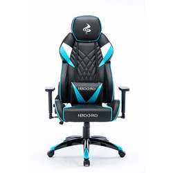 HC New model scorpion racing leather x rocker gaming chair secret lab 1 piece Blue black swivel gaming chair with logo