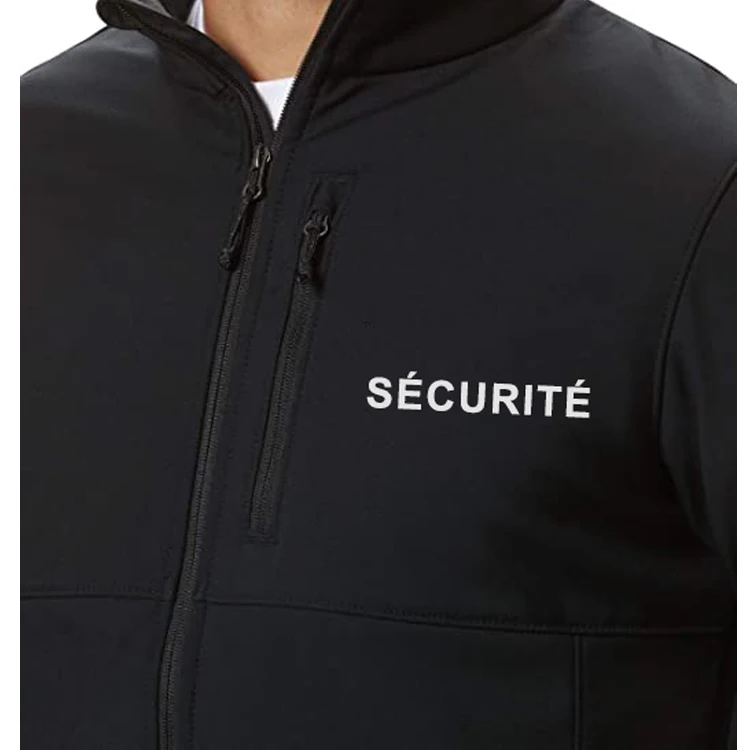 Winter Outdoor Security Guard Softshell Basic Jacket Polar Fleece Lined Waterproof Tactical Hiking Climbing Jacket