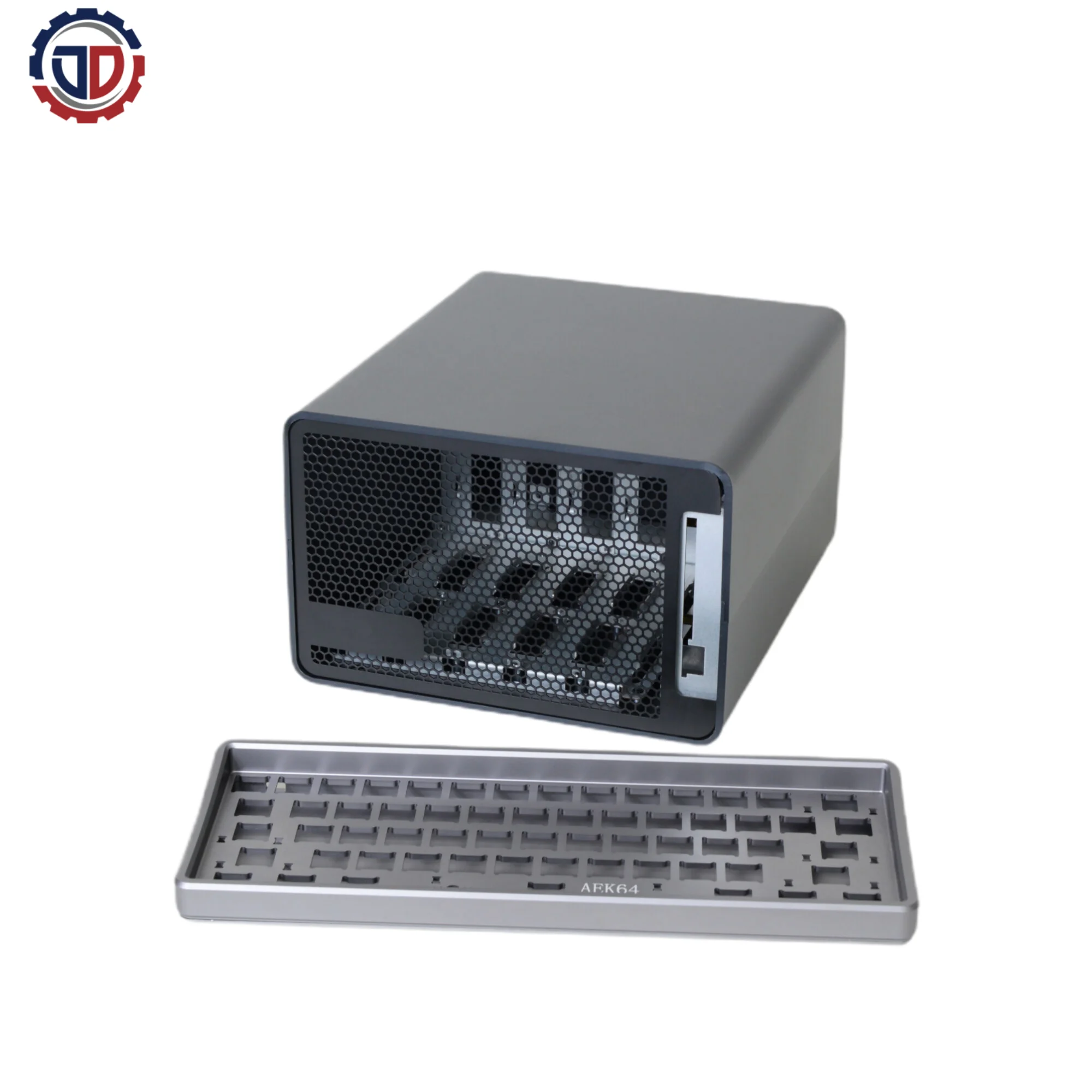 Custom CNC machining parts aluminum anodizing/PVD/electroplating for cylinder guide custom chassis  mechanical keyboard