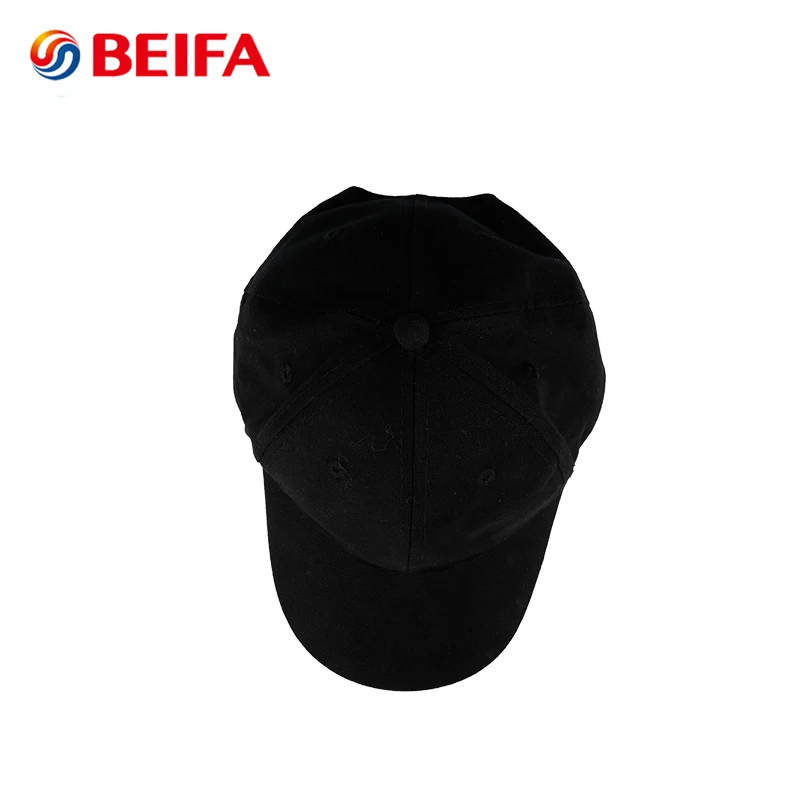 Производители модные креативные светодиодные спортивные черные хлопковые бейсболки с 6-панельная
