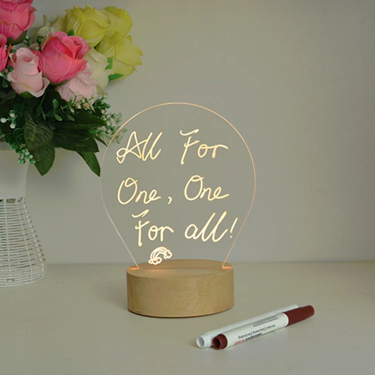 led round wooden lamp base 10cm warm cool natural wooden base for acrylic plate led night light wood