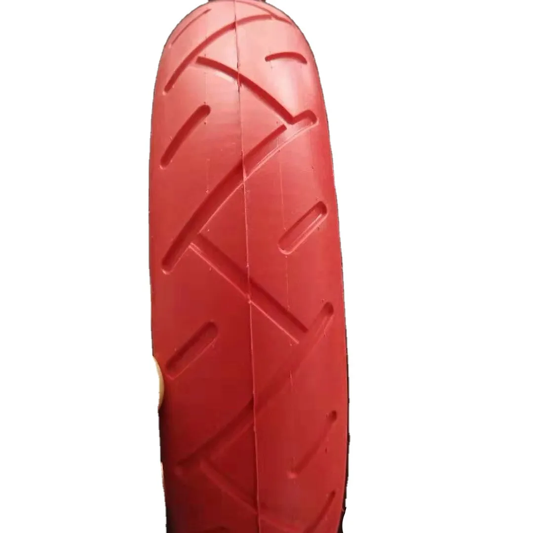 wholesale spare parts and accessories bicycle tire rubber tube stroller use red color 14 10x3 inch scooter tire