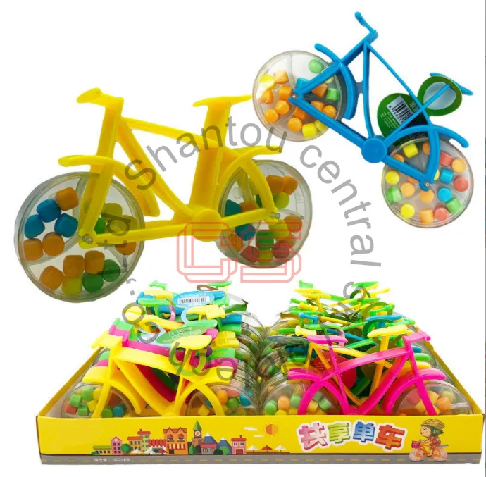bicycle toy candy fruity candy kids toy candy halal snack food