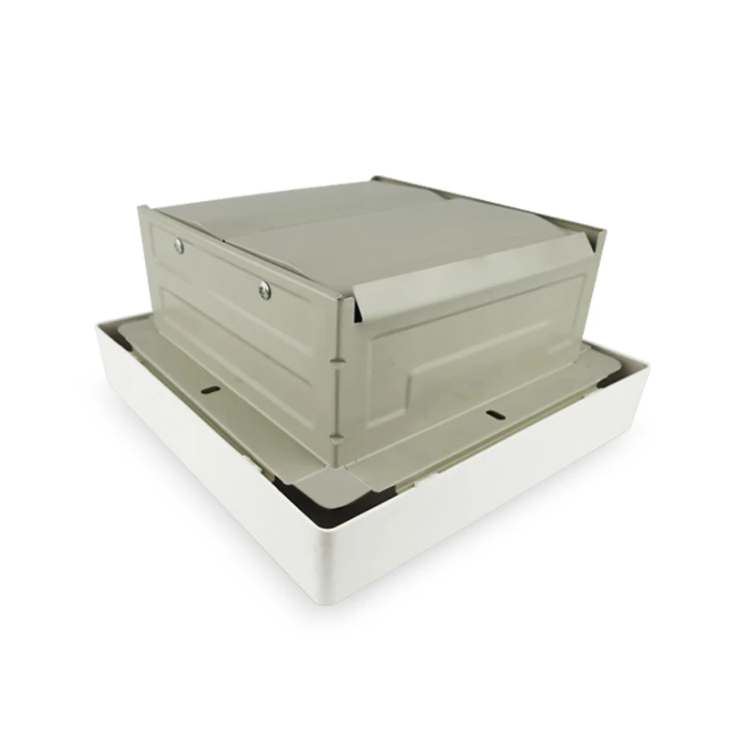 Angega AK6 8 10 12 inch Plastic Metal back Square Wall mounted Window shutter bathroom exhaust fan Kitchen Ventilation Fan