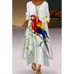 Latest Korean Design Floral Print Elastic Square Neck Short Sleeve  Women Summer Long Dresses Clothing