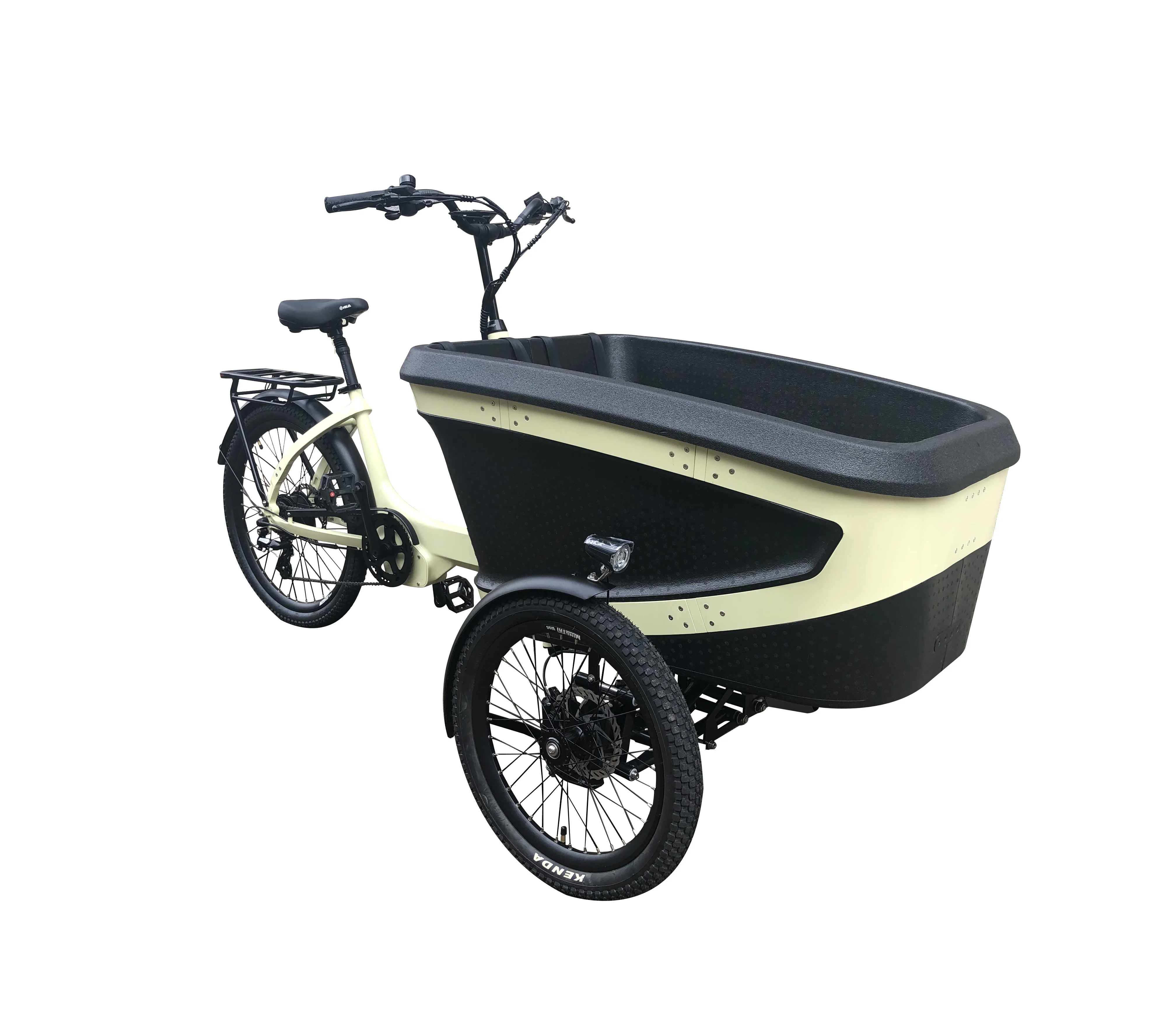 KUAKE Bafang M410 bosch 250watt motor cycle reverse electric tricycles lightweight cargo bicycle bicicleta electrica for adults