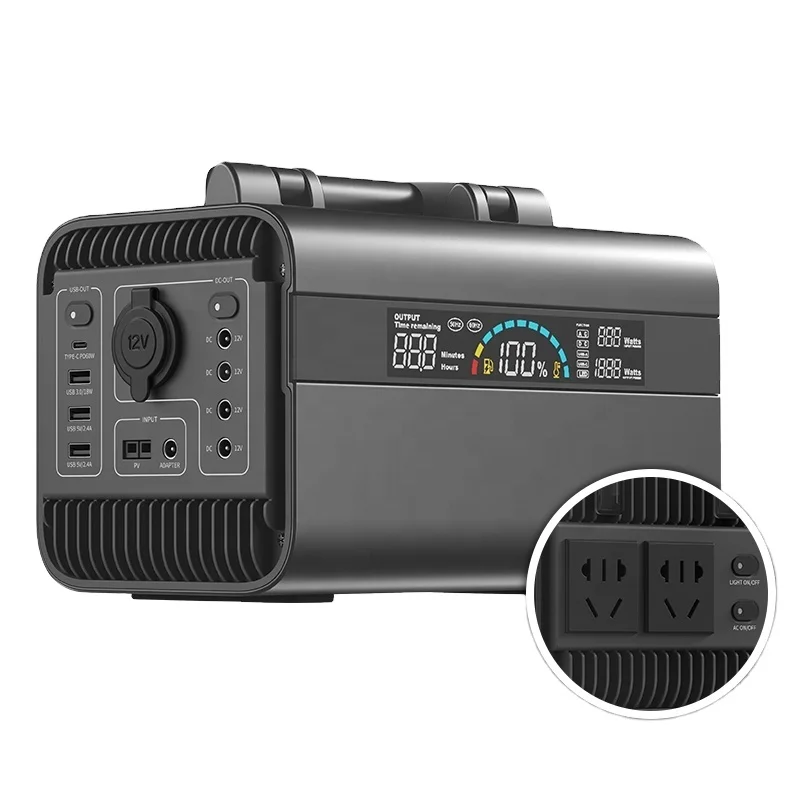 Jcvision 600 Вт AC 110 В 220 В портативная электростанция солнечный генератор 300 Вт 600 Вт 1000 Вт 2000 Вт аккумуляторная электростанция