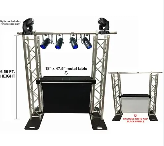 Cheap Mobile Booth Dj Table Aluminium Lighting Truss Display  Setup Concert Stage Scene