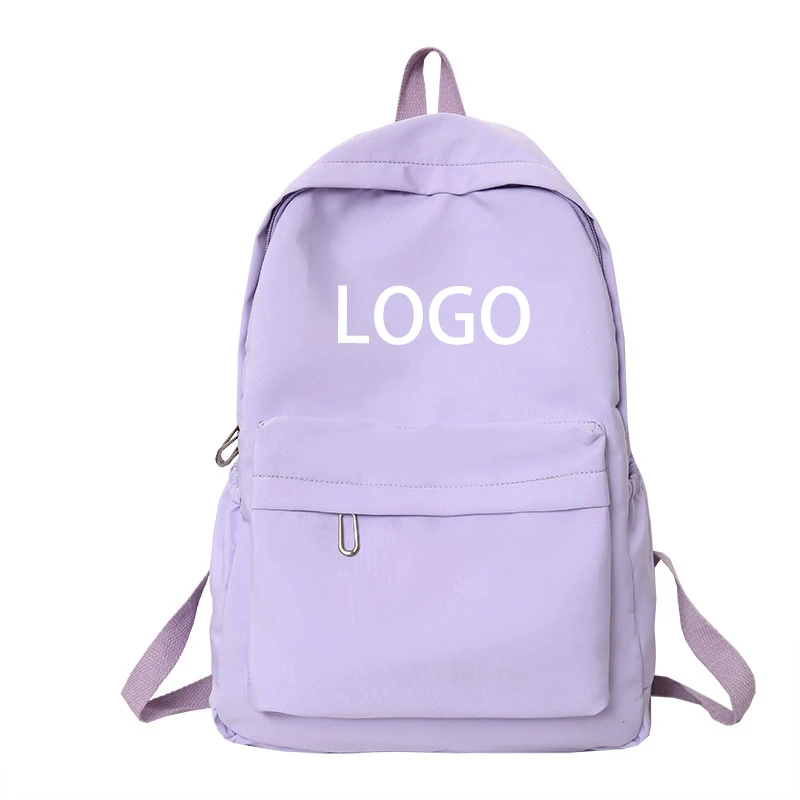 Custom Brand Logo Multi Pockets College Students Bookbag Schoolbag Casual College College Backpack Casual Daypack
